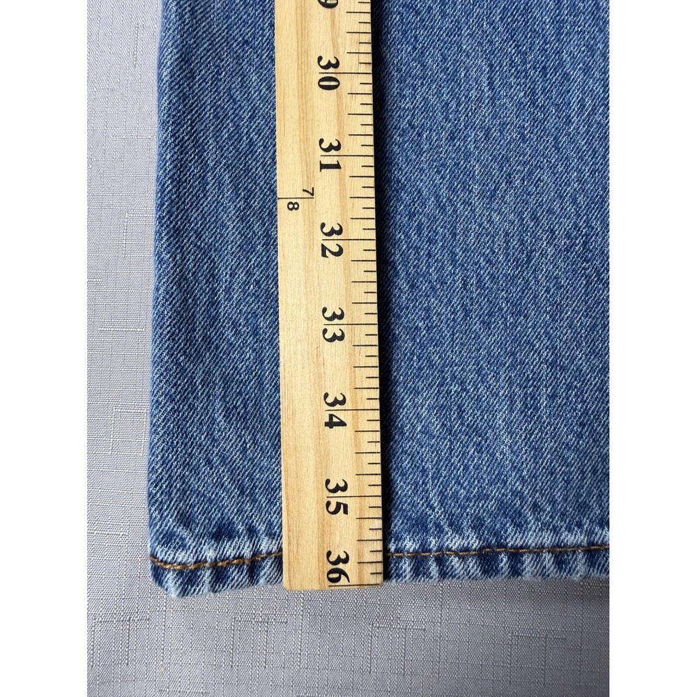 Levis 501 Original Fit Straight Leg Button Fly Blue Denim Jeans Mens 36x36 - Picture 6 of 12